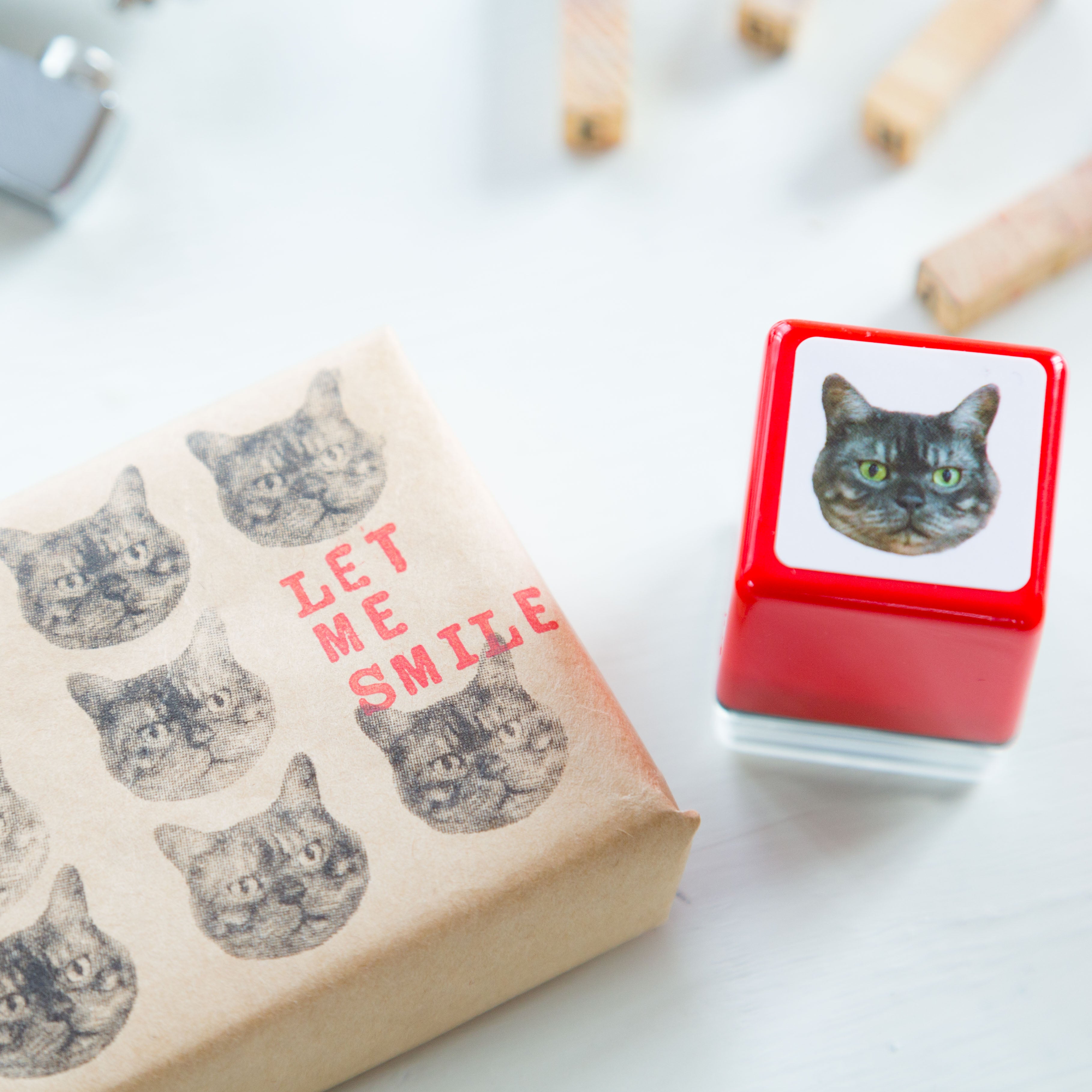 Real photo stamp -Munchkin Cat Hiroshi