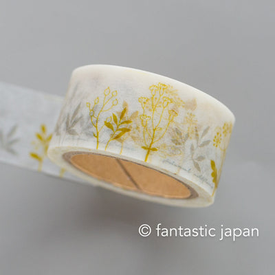 Hütte Paper Works Masking Tape / Botanical Garden -Autumnal wild flowers- /