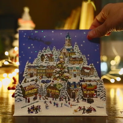 Melody and Light holiday card -Holiday town-