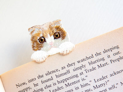Cat bookmarker / -scottish fold cat-