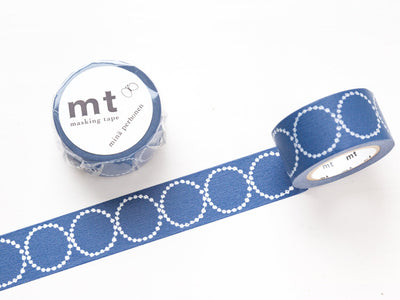 mt washi tape/ Mina Perhonen -tambourine petit navy- / MTMINA21 / 25mm wide