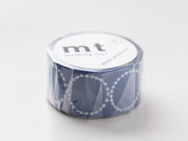 mt washi tape/ Mina Perhonen -tambourine petit navy- / MTMINA21 / 25mm wide