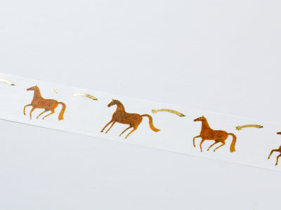 Japanese masking tape -horse- by Nishi-Shuku / Hyogensha washi tape /cozyca products/ made in Japan
