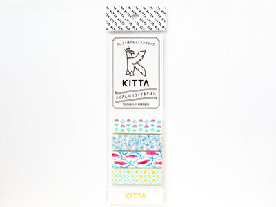 KITTA Pre-Cut Washi Tape Stickers - KIT042 arabesque pattern "Karakusa" - King Jim sticker for planner, scrapbooking, journal, snail mail