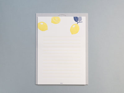 Letter Press Letter set -lemon-