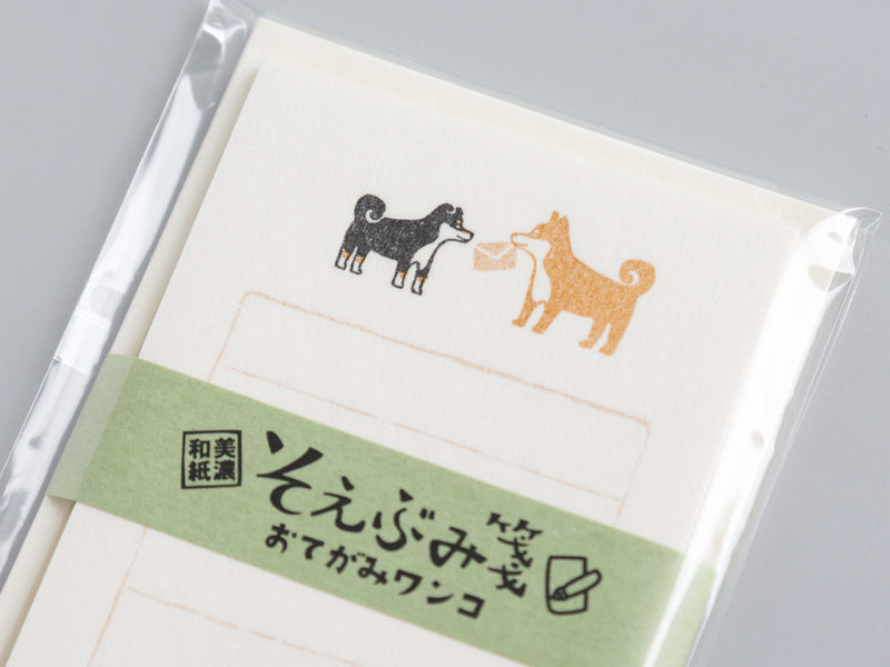 Washi mini letter set -shiba dogs and letter-