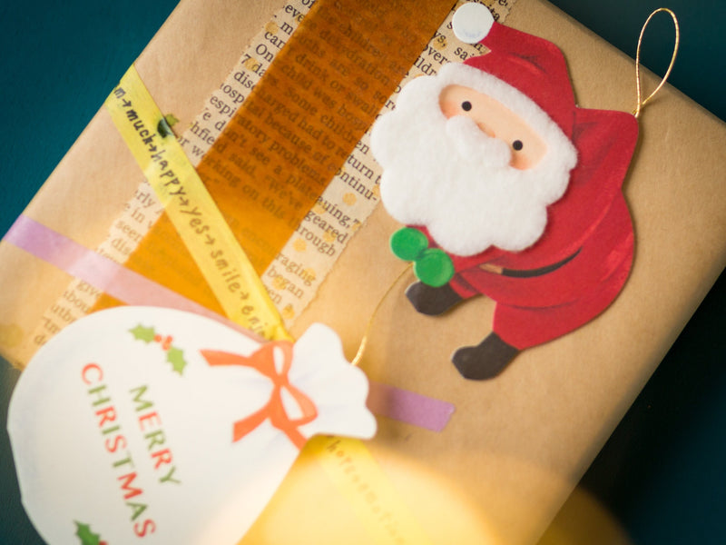 Christmas mini card "Pinched Santa Claus"