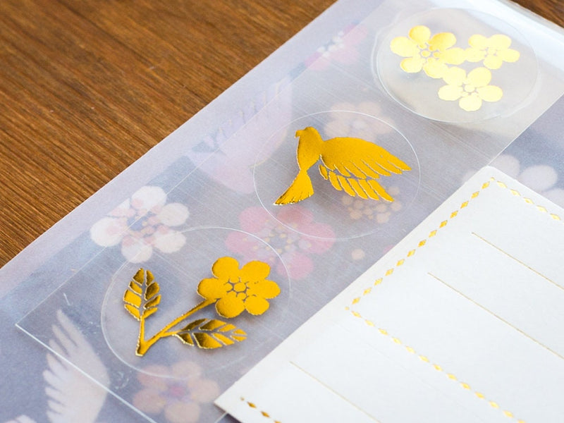 Letter Set -birds and flowers- by Tomoko Hayashi