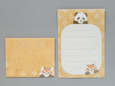 Iyo Washi mini letter set " Pyokotto -Panda- "