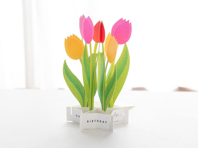 Birthday Blooming card -Tulip-