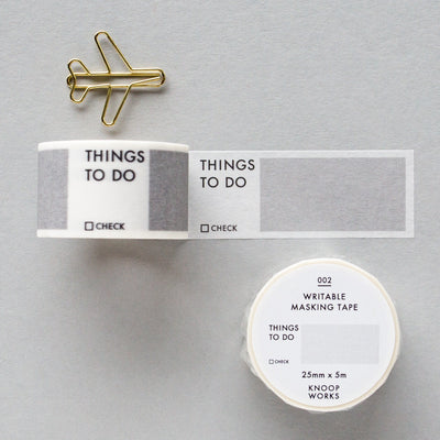 Writable-Perforated Washi Tape -Things To Do-