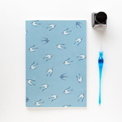 A5 size double-faced notebook -swallow-