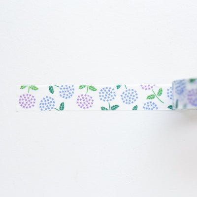 Masking Tape -mois et fleurs "hydrangea"-