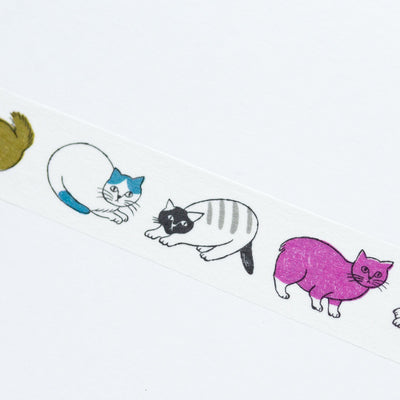 mizusima Masking Tape -small animals "cats"-