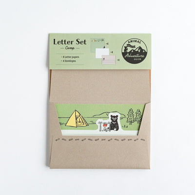 Letter set -moon bear camping-