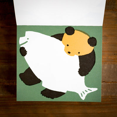 Block memo pad -bear- by masao takahata / cozyca products