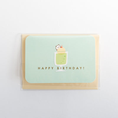 mizutama mini  card -happy birthday-