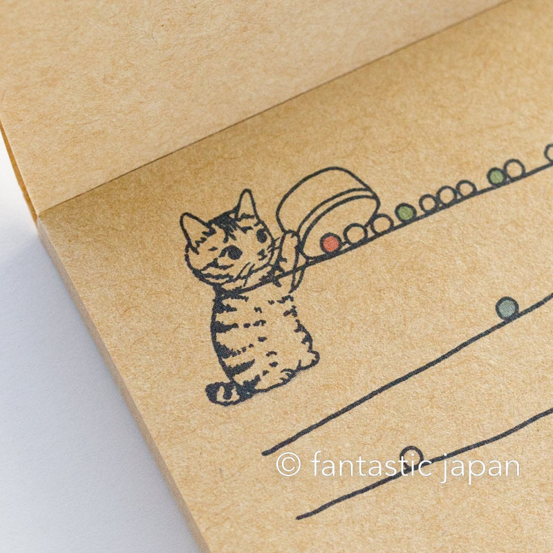 Pottering Cat mini notes -rolling ball  notes-
