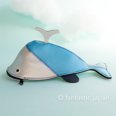 Whale Case -Silver & Blue-