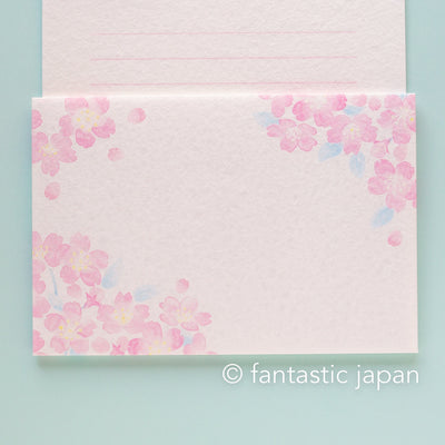 Japanese washi letter writing set -Cherry blossom- / today's letter set / FURUKAWA SHIKO/
