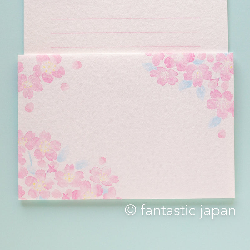 Japanese washi letter writing set -Cherry blossom- / today&