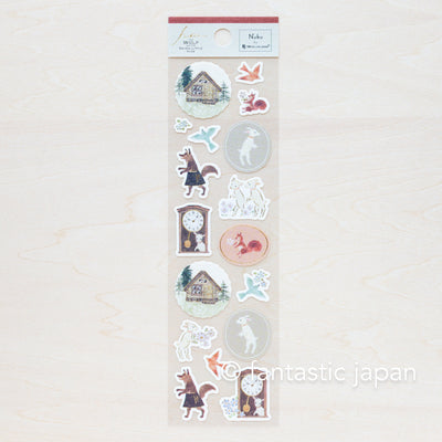 Washi Sticker -fable "The wolf  and the seven little kids"-