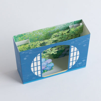 Greeting card -Hydrangea and Japanese Garden-