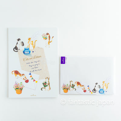 Hallmark Writing Letter Pad and Envelopes -Cats abd Letters-