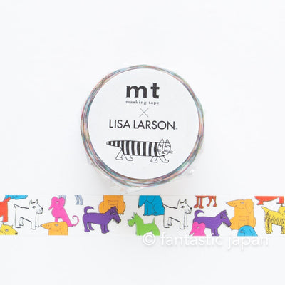 mt washi tape, Lisa Larson -colorful dogs-, MTLISA17