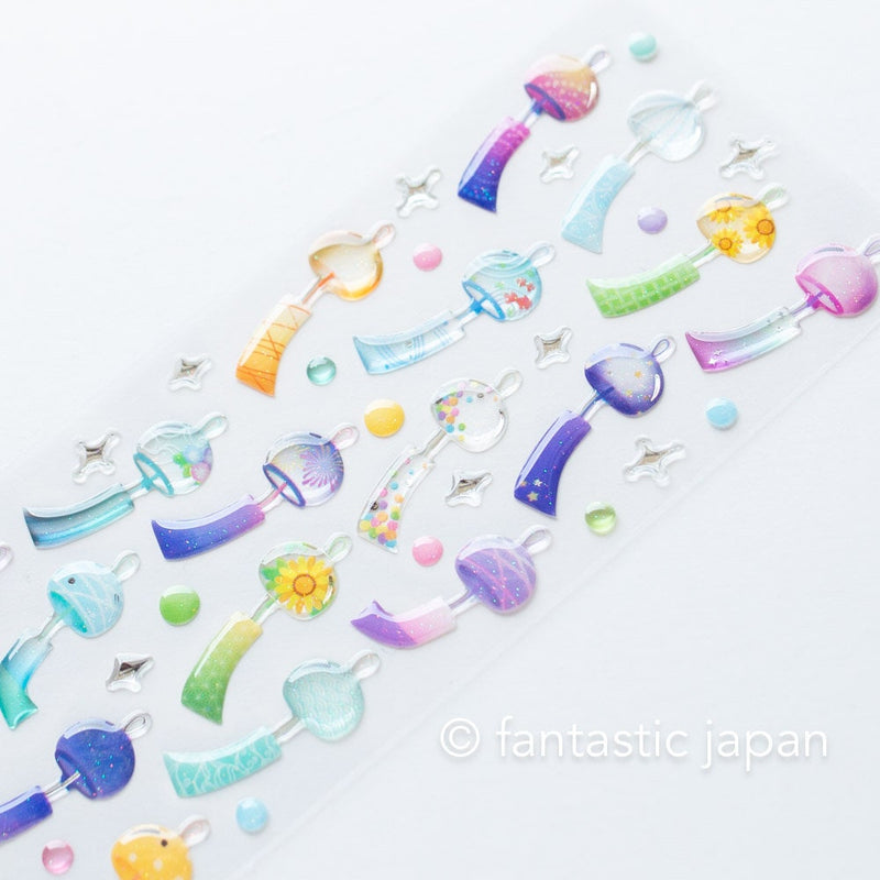 Hard gel 3D sticker -Japanese wind bell-