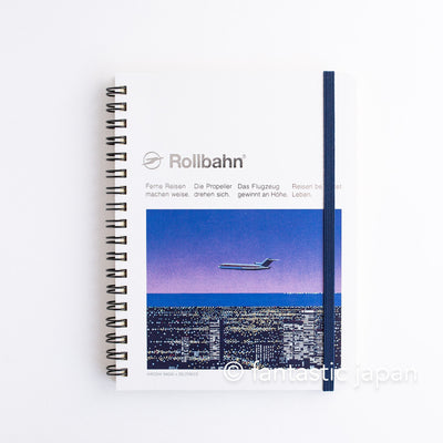 DELFONICS / Rollbahn spiral notebook Large (5.6" x 7.1" ) / Hiroshi Nagai -airplane-