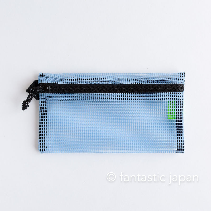 DELFONICS / Kontur Flat mesh pen case -light blue-