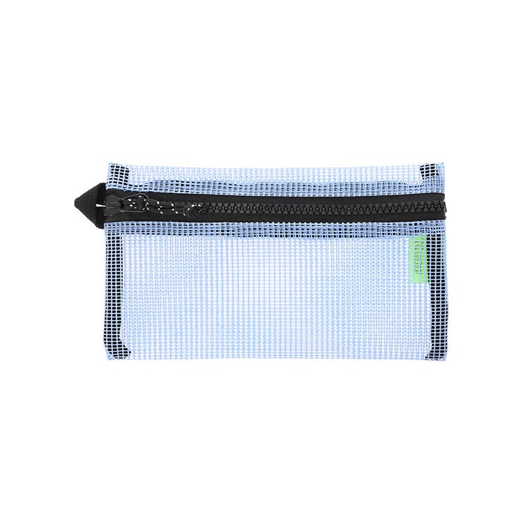 DELFONICS / Kontur Flat mesh pen case -light blue-