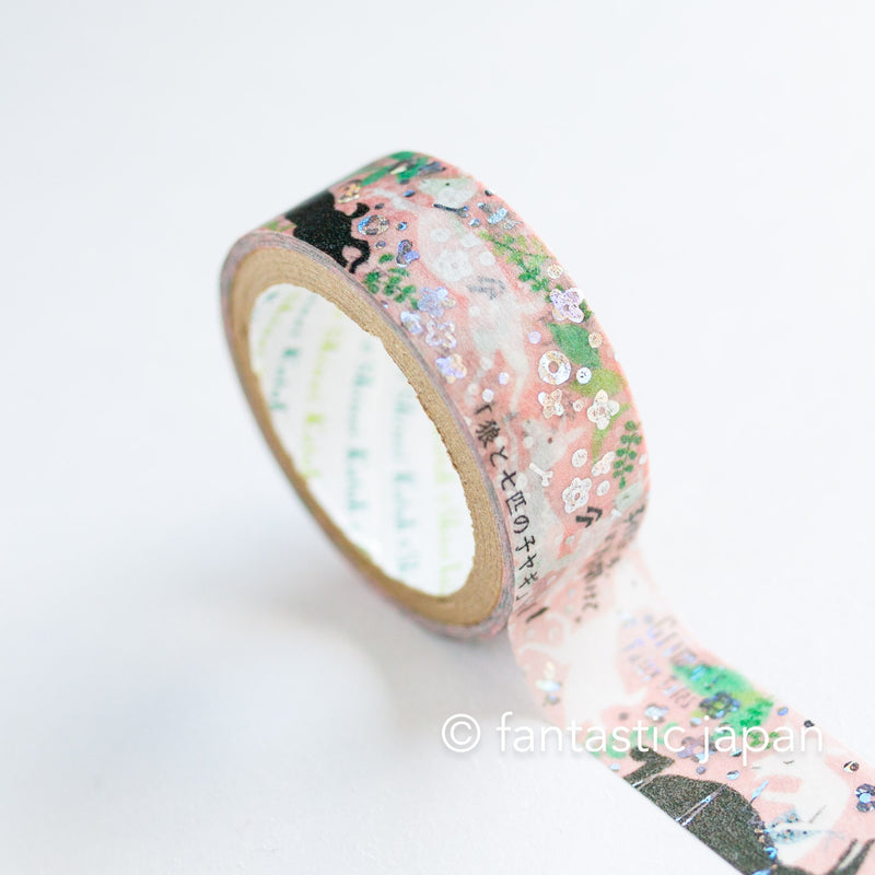 Shinzi Katoh designed washi tape / Jewel of Fairy Tales - The wolf and the seven young kids-
