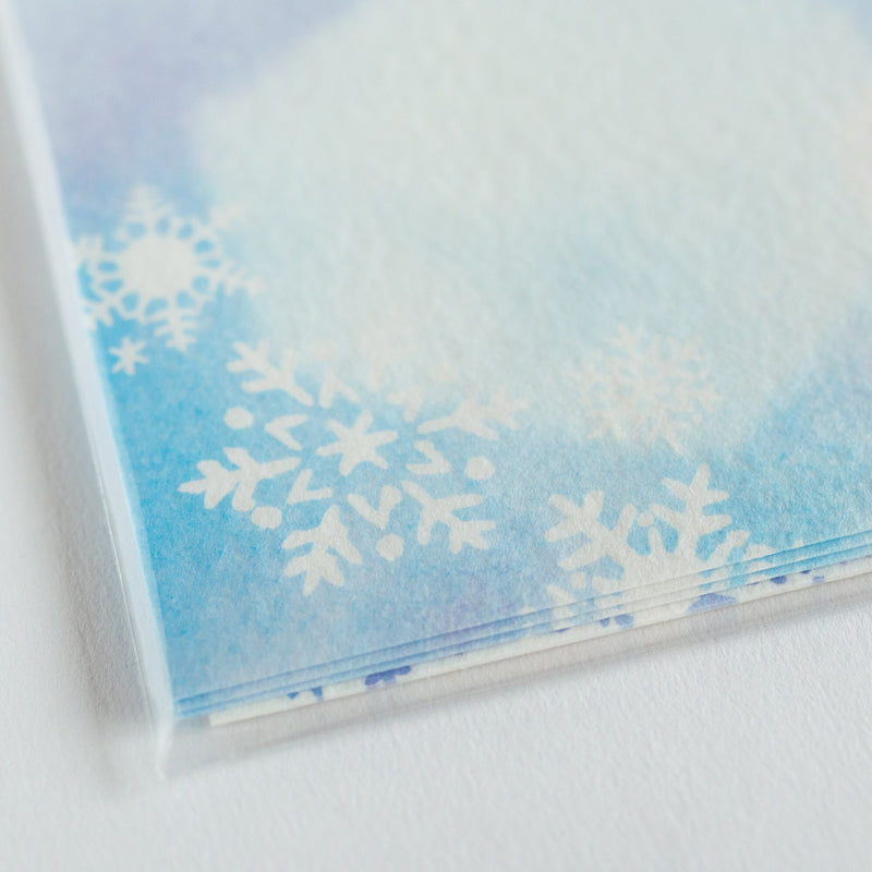 Japanese washi letter set -snowflake-