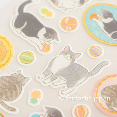 Washi Japanese sweet cats sticker / NB  sticker /