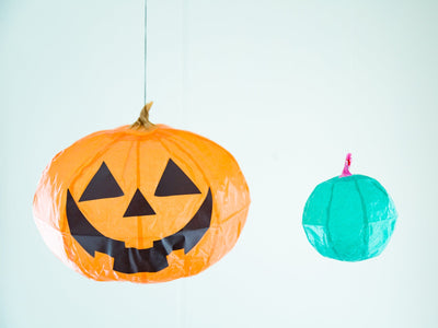 *Reserved item - set of 24  -Halloween Pumpkin paper balloons-