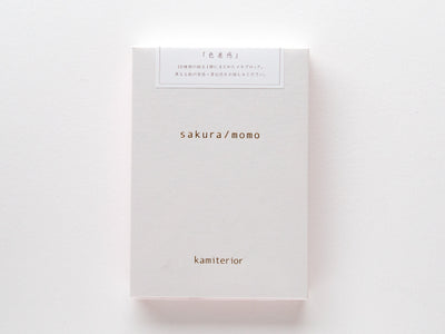 memoterior colors -sakura&momo- / color shade memo pad / kamiterior / made in Japan