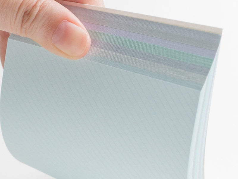 memoterior colors -water&sky- / color shade memo pad / kamiterior / made in Japan