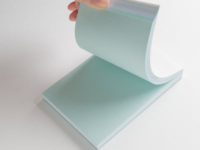 memoterior colors -water&sky- / color shade memo pad / kamiterior / made in Japan