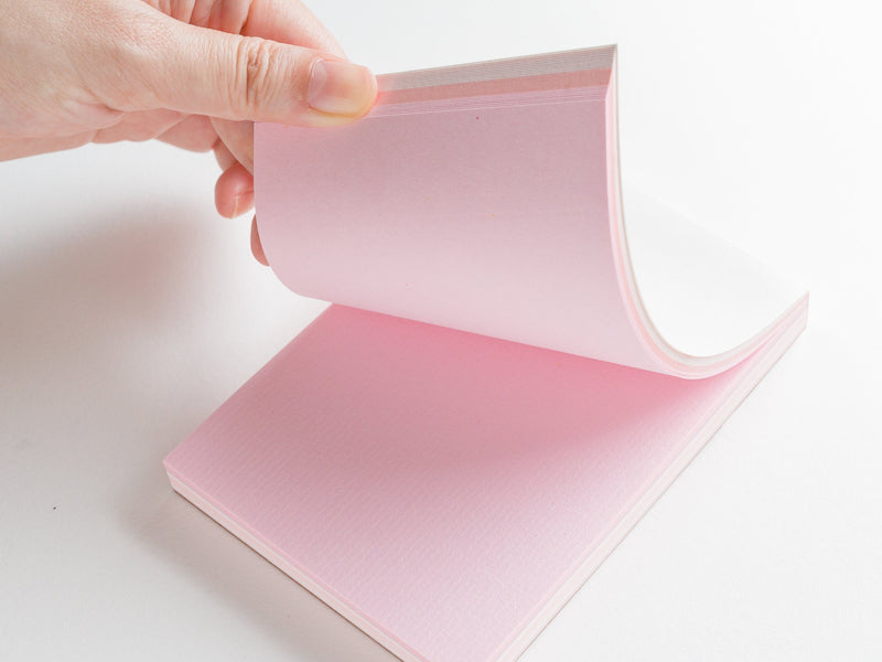 memoterior colors -sakura&momo- / color shade memo pad / kamiterior / made in Japan