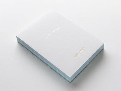 memoterior colors -water&sky- / color shade memo pad / kamiterior / made in Japan