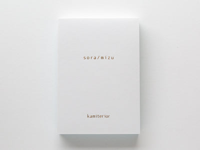 memoterior colors -water&sky- / color shade memo pad / kamiterior / made in Japan