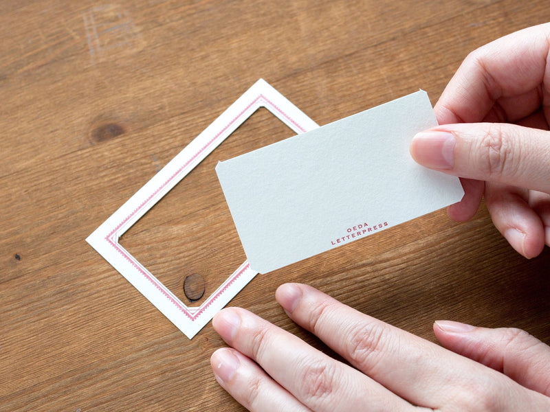 LETTERPRESS label sticker set -Black-/ Oeda Letter Press
