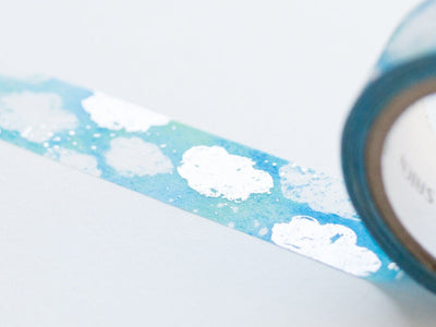 Silver Foil  Masking Tape - Cirrocumulus- / kamiiso sansho / SAIEN / Japanese stationery/ made in Japan