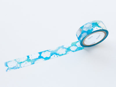 Silver Foil  Masking Tape - Cirrocumulus- / kamiiso sansho / SAIEN / Japanese stationery/ made in Japan