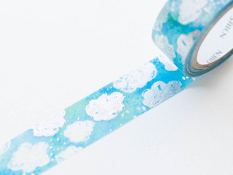 Silver Foil  Masking Tape - Cirrocumulus- / kamiiso sansho / SAIEN / Japanese stationery/ made in Japan