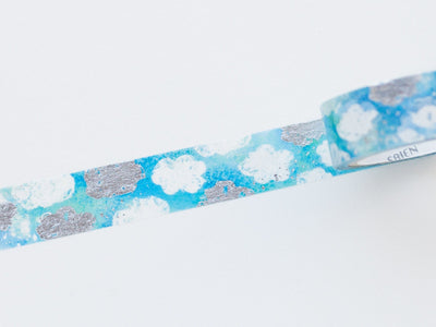 Silver Foil  Masking Tape - Cirrocumulus- / kamiiso sansho / SAIEN / Japanese stationery/ made in Japan