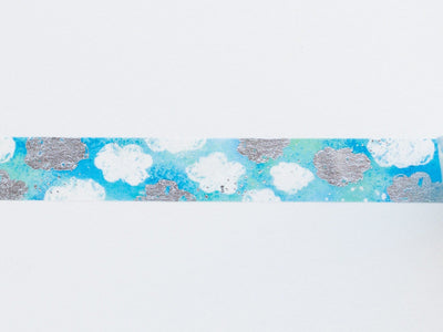 Silver Foil  Masking Tape - Cirrocumulus- / kamiiso sansho / SAIEN / Japanese stationery/ made in Japan