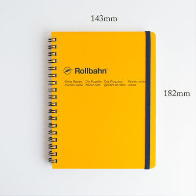 DELFONICS / Rollbahn spiral notebook Large (5.6" x 7.1" ) -metalic gold-